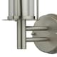 image 5 of Treviso - Brushed Stainless Steel Outdoor Wall Light | Grey | Clear | 1