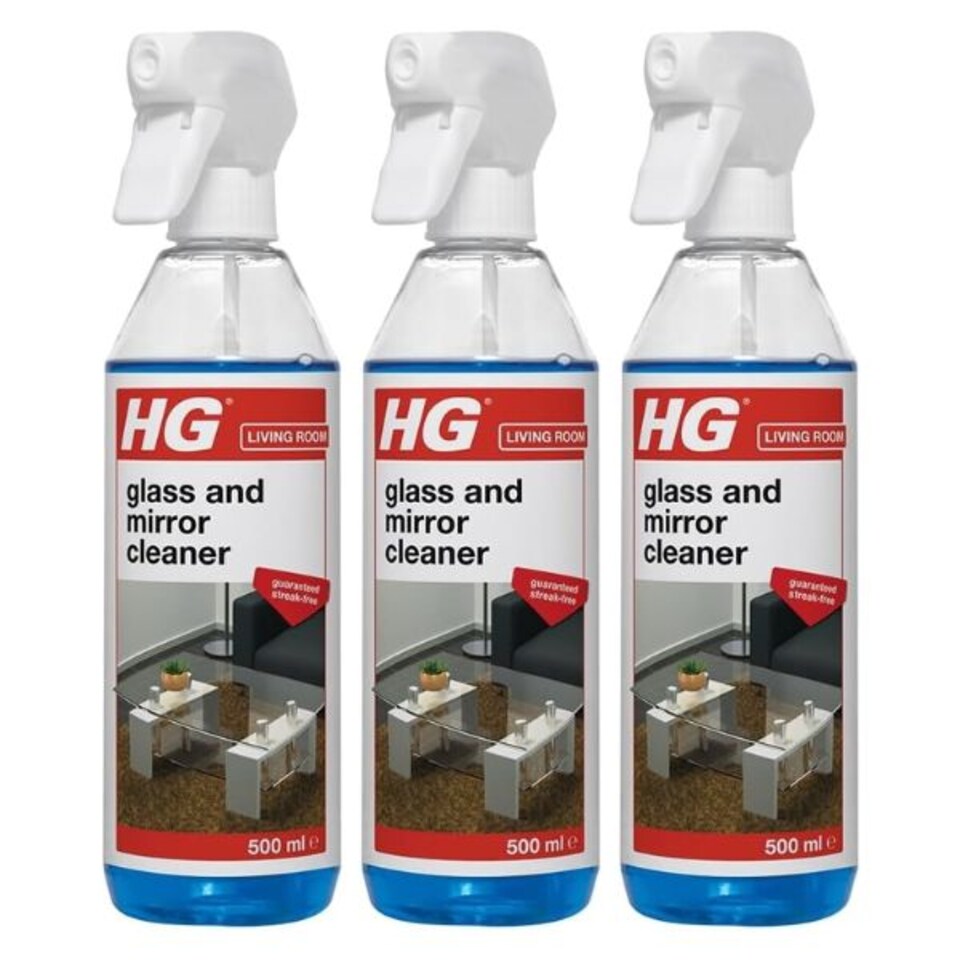 HG - Glass and Mirror Cleaner - 500ml - 3 Units