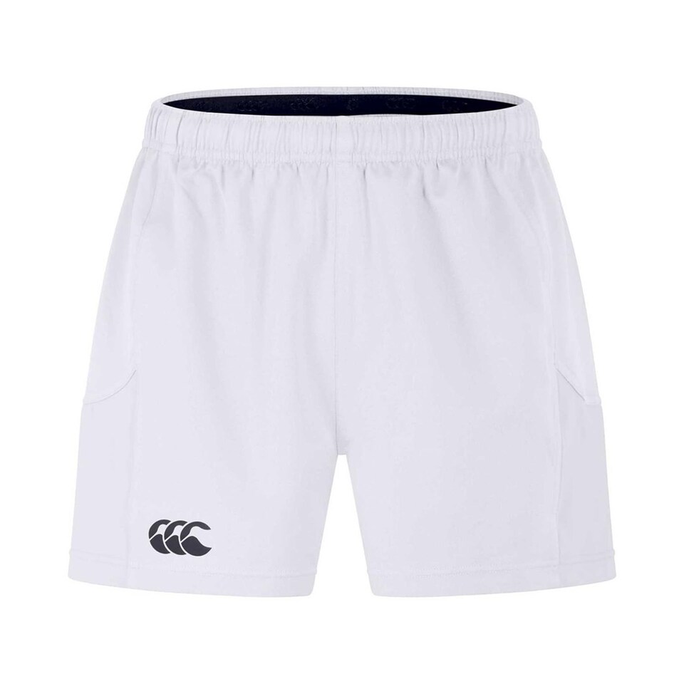 image 1 of Canterbury Men's Professional 2.0 Shorts | Rugby Shorts | Ccc Logo Gym Shorts, White, S