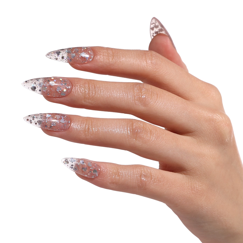 image 1 of Bluesky Multi-colored Gel Polish - No Wipe Top Coat - Heart Romance 10ml