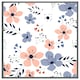 image 4 of Pink & blue flowers (Picture Frame) Brown | Oak | XS