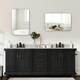image 8 of HOMCOM 90cm Rectangle Mirror, Wall Mirror for Bathroom, Black