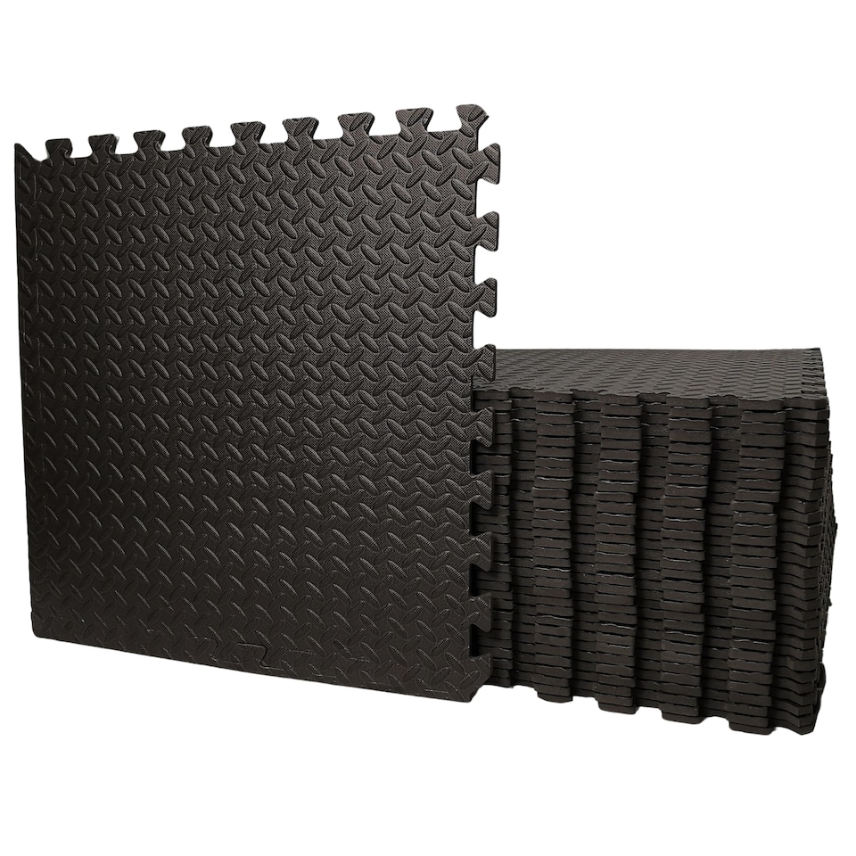 image 1 of Samuel Alexander 4 Piece EVA Foam Floor Protective Tiles / Mats 60x60cm Each