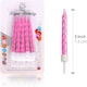 image 2 of 10 Pink Birthday Candles Pink