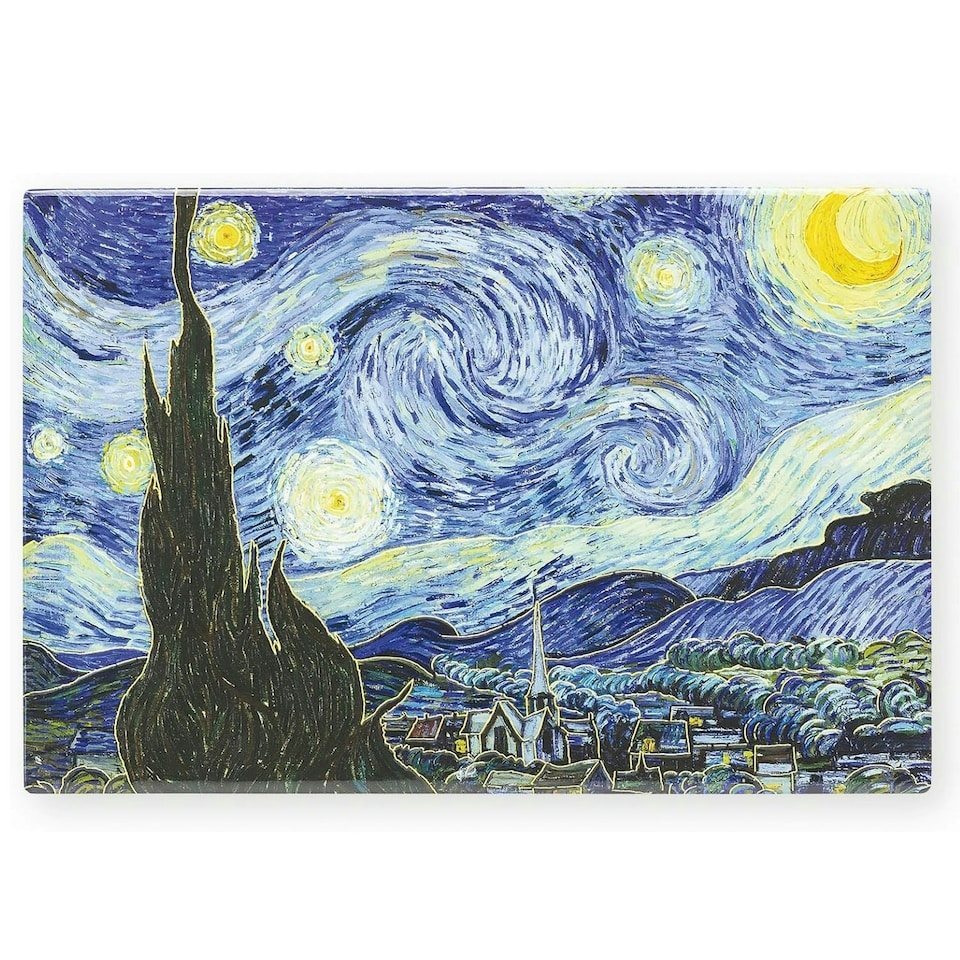 image 1 of Arora Design Hand Crafted Ceramistone Decorative Tile - Starry Night