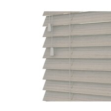 225cm River Oak Wooden Venetian Blinds With Strings (130cm drop) | Brown | Brown