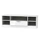 image 7 of Holborn Wide 1 Drawer TV & Media Unit in White Gloss & White Matt (Ready Assembled) | White | White Gloss & White Matt