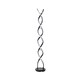 image 8 of ValueLights Infinity Black Double Twist Integrated LED Floor Lamp Black