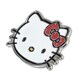 image 3 of Hello Kitty Character Badge - White/Red - One Size