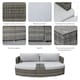 image 7 of Direct Wicker Outdoor Garden Rattan Sun Lounger with Coffee Table