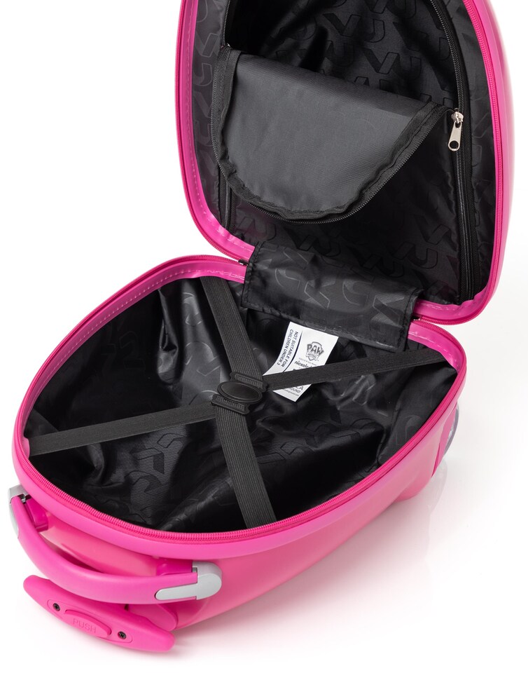 image 1 of Paw Patrol Skye Kids Suitcase | Pink Small Cabin Bag For Girls | Carry On Trolley with Extendable Handle | Helicopter Rescue Pup Cartoon Hard Cover Holiday Case | Fun Travel Gift for Children