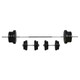 image 1 of HOMCOM Dumbbell and Barbell Set with 65kg Adjustable Weights, for Home Gym