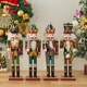 image 2 of Living and Home Classic Wooden Nutcracker Soldier Figurine –Festive Christmas Ornament