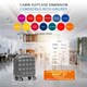 image 8 of Flight Knight Bubble Suitcase - Ryanair easyJet Jet2 Approved - 8 Wheel Carry Cabin Hardcase 45x36x20cm Cream | Champagne | Cabin Bag