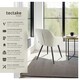 image 2 of Dining Chair Marilyn - corduroy look, upholstered, armchair, continuous backrest - Set of 2 Cream | Cream/Black