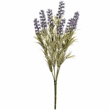 Small Lavender Spray Artificial Flower - Plastic - L25 x W25 x H34 cm - Purple