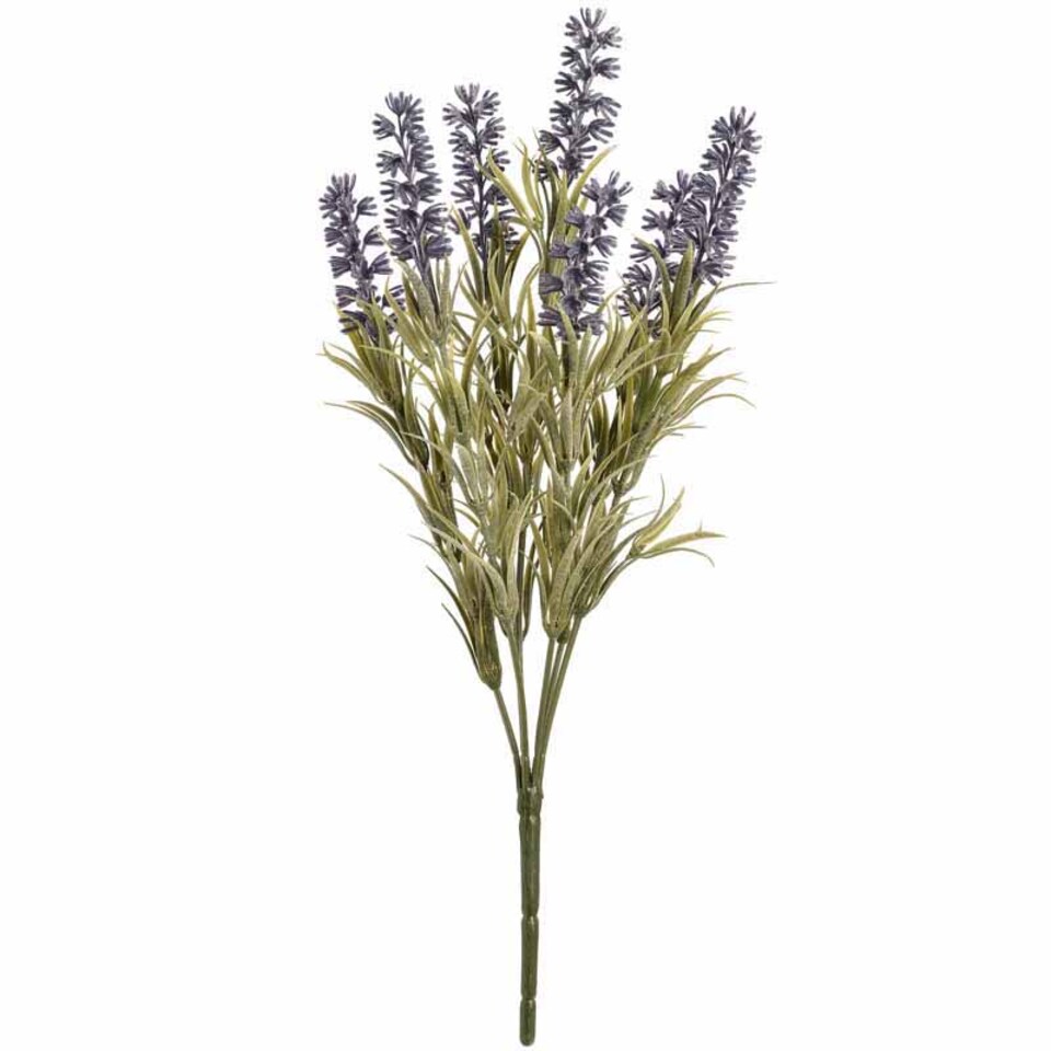 image 1 of Small Lavender Spray Artificial Flower - Plastic - L25 x W25 x H34 cm - Purple
