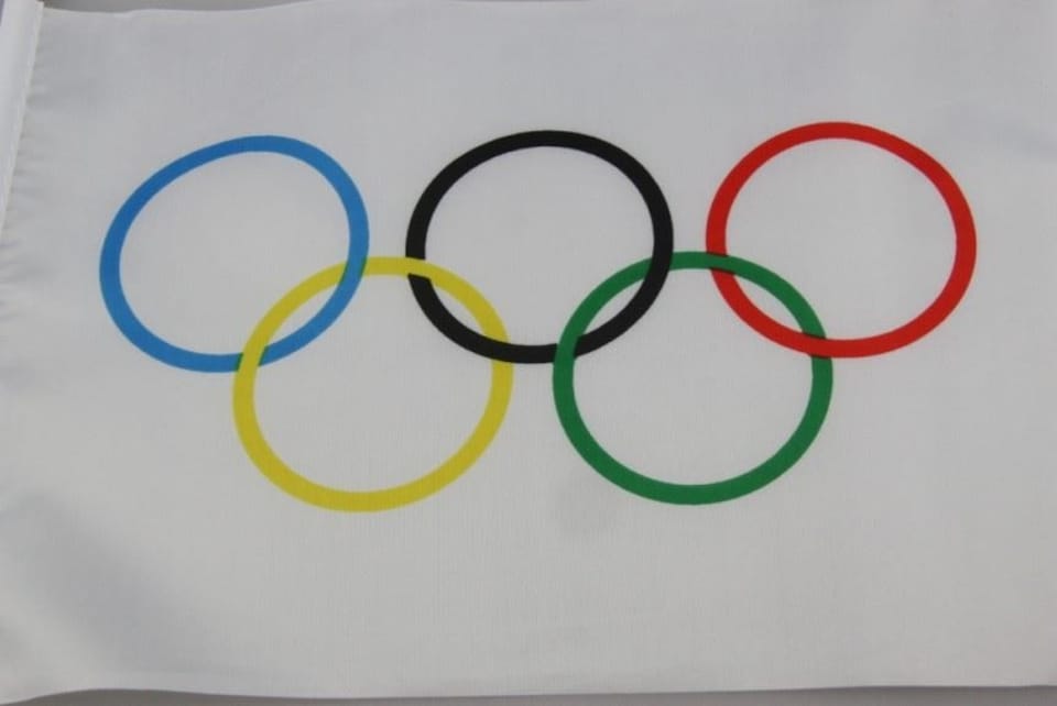 image 1 of Olympic Flag 5x3ft With Eyelets | Multi