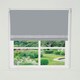 image 2 of 125cm Light Grey Straight Diamante Edge Border Roller Blind | Grey | Grey