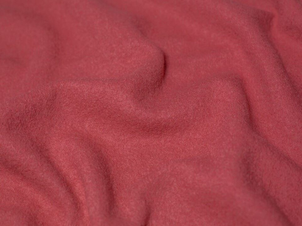 Minerva Core Range Pink 100% Pure Boiled Wool Coating Fabric for Dressmaking, 140cm / 55" Wide - per metre