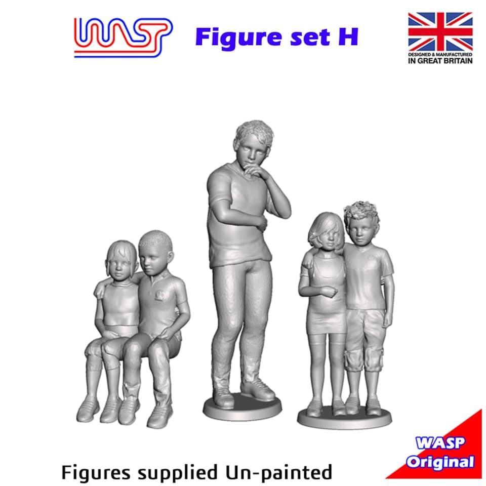 image 1 of Trackside Figure Scenery Display Set H New 1:32 Scale WASP