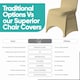 image 4 of Chair Cover Spandex Polyester Stretch Fabric Dining Slipcovers - 10pcs