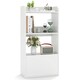 image 1 of COSTWAY Bookcase with Drawer Freestanding Bookshelf White White