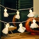 image 3 of Living and Home Halloween 20 LED Ghost Skull Face String Lights