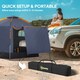 image 8 of Outsunny 2-4 Person Tent, Instant Pop Up Camping Tent Orange | Orange