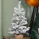 image 2 of 60cm Mini Imperial Snow Flocked Christmas Tree in Burlap Base
