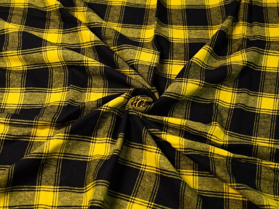Minerva Core Range Gold Brushed Cotton Flannel Fabric for Dressmaking, 144cm / 56" Wide - per metre