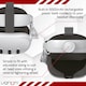 image 4 of Venom Power Strap for Meta Quest 3 - Padded Headstrap with Integrated Power Bank White | Grey
