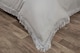 image 4 of Tia Trellis Polycotton Reversible Duvet Cover Set with Pillowcase | Silver | Double | 1