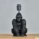 image 3 of ValueLights Modern Matt Black Sitting Gorilla Monkey Table Lamp Base