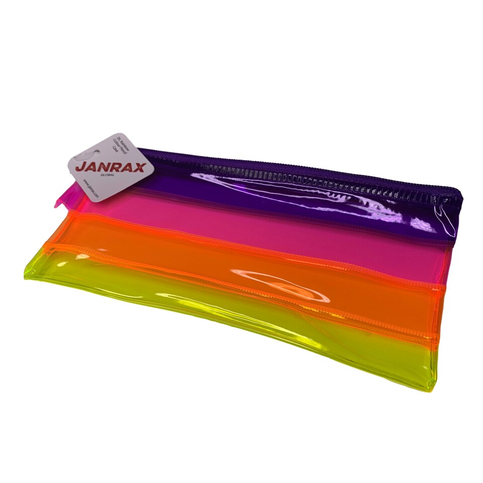 image 1 of DL Rainbow Coloured Rainbow Pencil Case