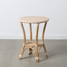 Side table 50 x 50 x 67 cm Natural Beige Rattan N/A