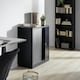 image 9 of Filing Cabinet - 3 shelves, height-adjustable, lockable, 90 x 40 x 90 cm | Black | black | 90 x 40 x 90 cm | 1