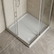 image 3 of Balterley Premium Slip Resistant Square Shower Tray - Durable Stone Resin, Modern by Balterley | White | European White | 1