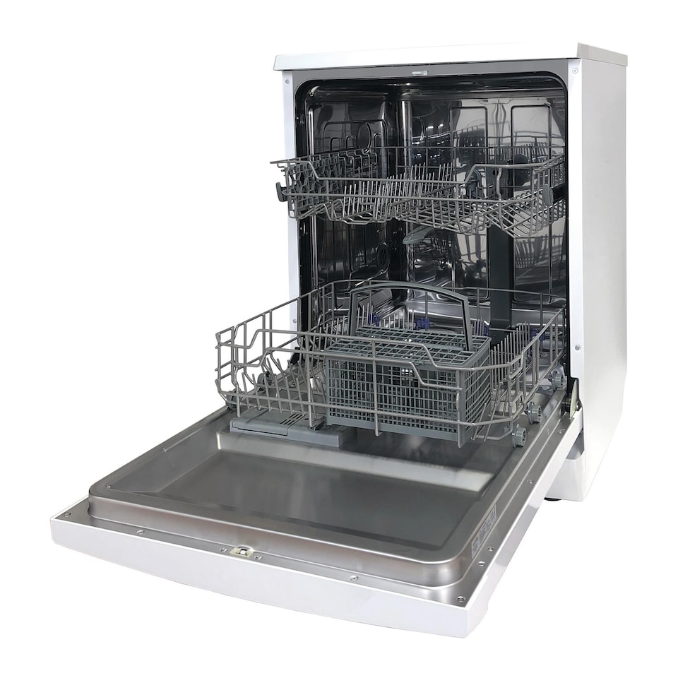 image 1 of Statesman FD12PWE Freestanding 12 Place Full Size Dishwasher, Half Load Wash Function, 6 Wash Programms, 60 cm, White