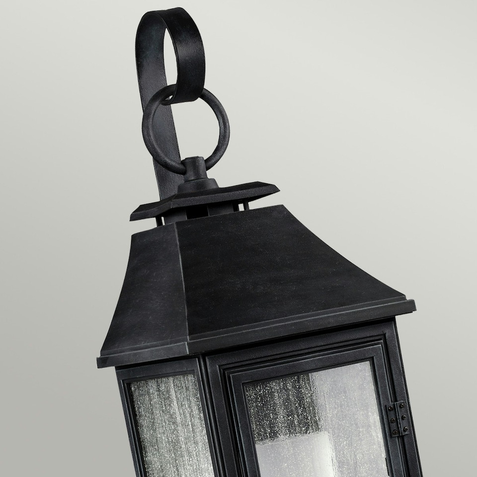 image 1 of Shepherd 1 Light Outdoor Small Wall Lantern Light Weathered Zinc IP44, E27