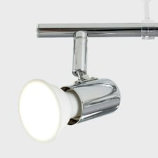 ValueLights Modern Silver Chrome 8 Way Flexi Z Adjustable Ceiling Spotlight