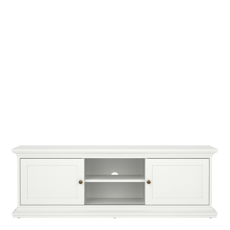 image 1 of Paris TV-unit 2 frame Doors in White