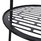 image 3 of Living and Home 2 Pcs Double-Tier Solar-Powered Plant Stand | Black
