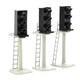 image 1 of Gaugemaster Track 3 Aspect Platform Mounted Signals N Scale (3)