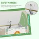 image 4 of AIYAPLAY Toy Box with Lid, Safety Hinges for Kids, Nursery, Bedroom Green | White | 60L x 37W x 39Hcm