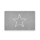 image 2 of Embossed Spaghetti Loofah Anti Slip Shower Mat - Star Grey | Rectangular 100x40cm