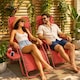 image 2 of Set of 2 Zero Gravity Reclining Foldable Garden Chairs Sun Loungers