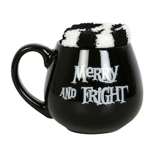 Ceramic Merry and Fright Mug & Sock Gift Set