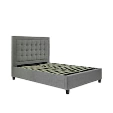 Brandon Grey Fabric Ottoman Bed King Size N/A