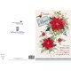 image 4 of Red Flowers And Bird Mum Large Handmade Christmas Card